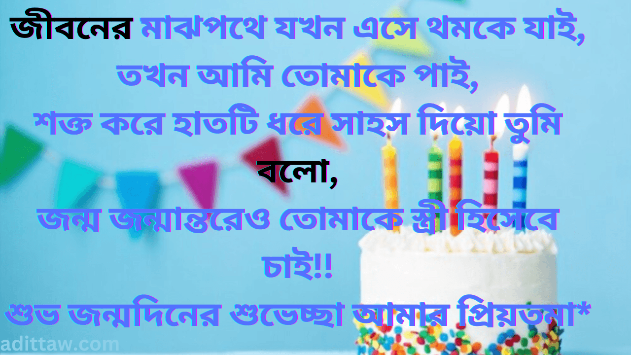 স্ত্রীর জন্মদিনের শুভেচ্ছা